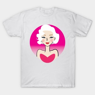 Marilyn in Pink T-Shirt